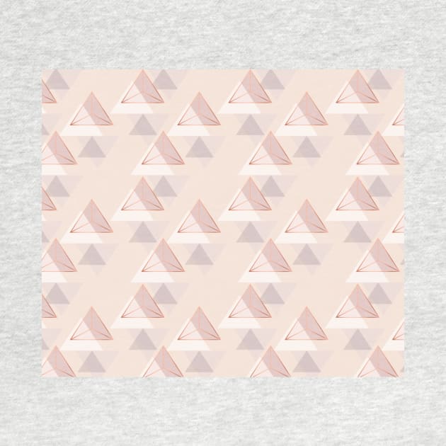 Blush rose gold triangles by RoseAesthetic